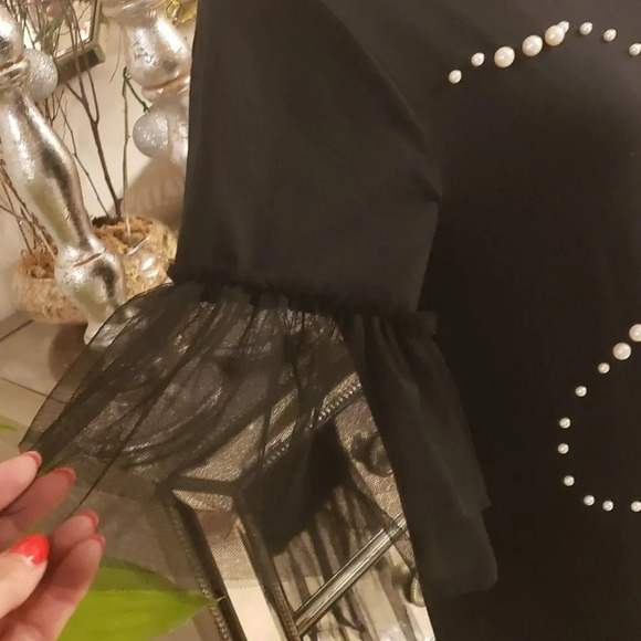 Timiami made in Italy dress with pearl and mesh details size M - Picture 4 of 7